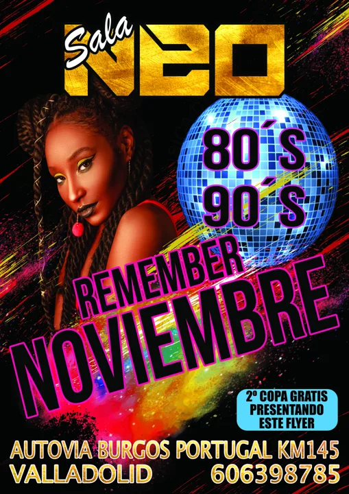 Cartel de NEO Remember · 80 y 90